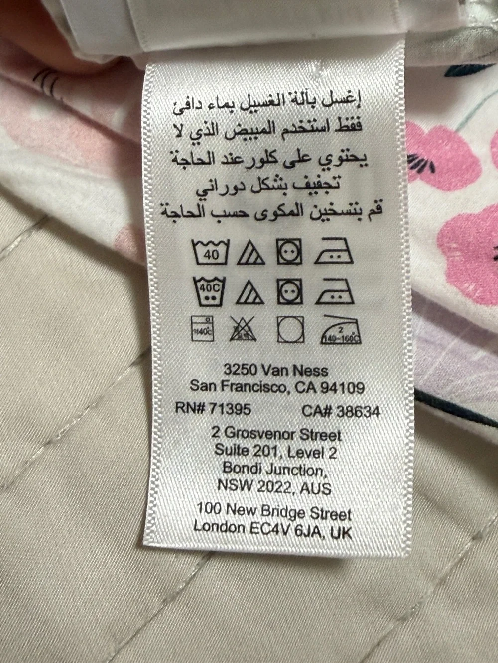 Pottery Barn Kids Crib Fitted Sheets Lot of 2 Floral Butterfly Cotton PBK
